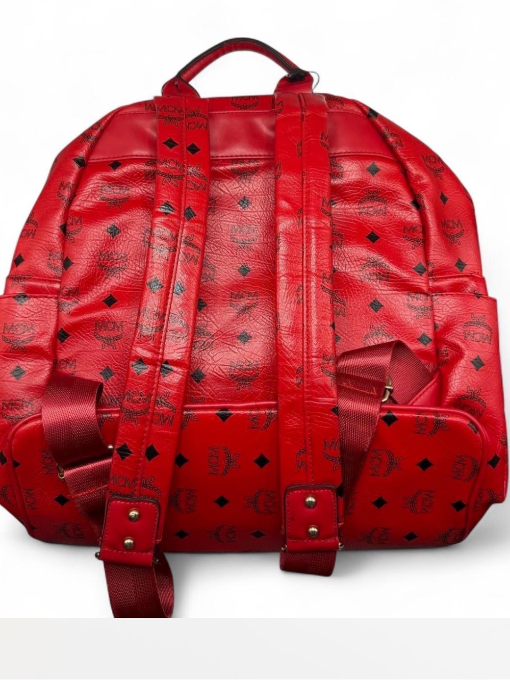 Red Studded Backpack - Picture 4 of 7